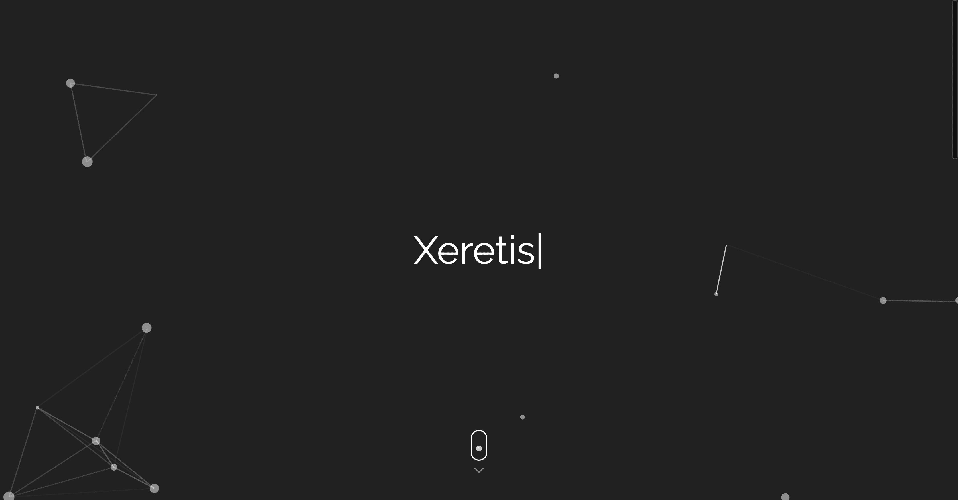 The landing page of my first portfolio website